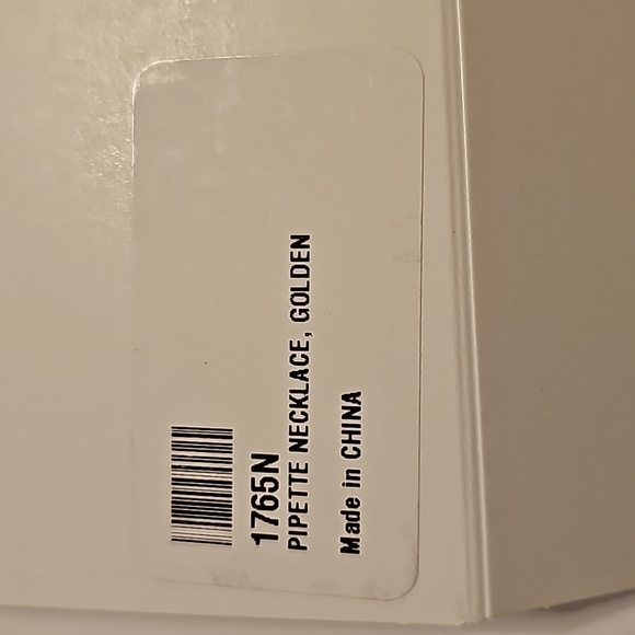 Gold Crystal Bar Necklace - Picture 4 of 4